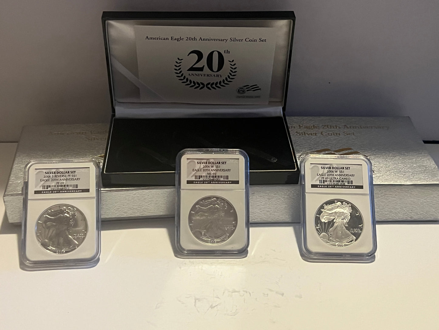 20th Century American Silver Eagle Set PCGS70