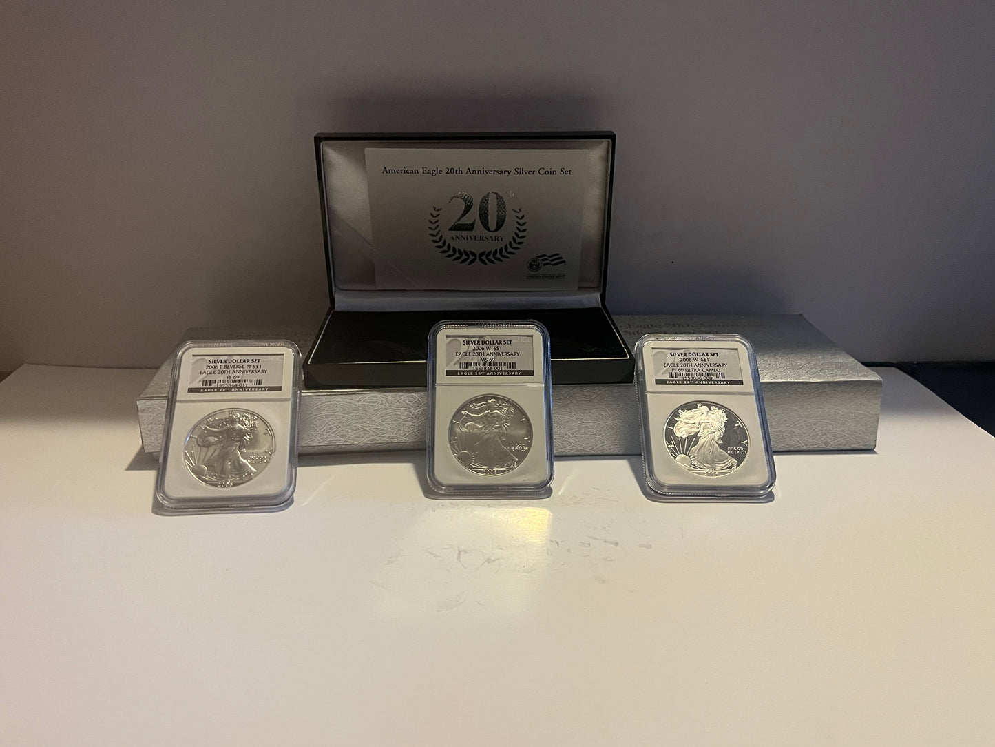 20th Century American Silver Eagle Set PCGS70